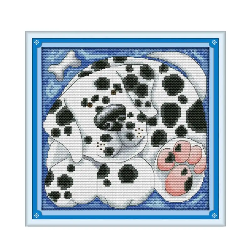 The Dalmatian cross stitch kit animal 18ct 14ct 11ct count print canvas stitches embroidery DIY handmade needlework plus