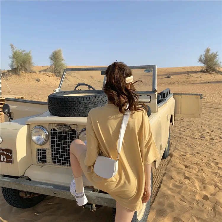 

XZ152 2021 new color solid color loose all-match T-shirt