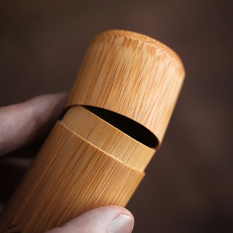 Маленькие бамбуковые керамические чайные кадки мини-канистры для чая или еды