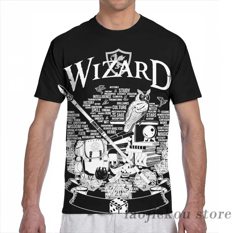 Футболка с принтом для мужчин и женщин модная рубашка волшебник топы короткими