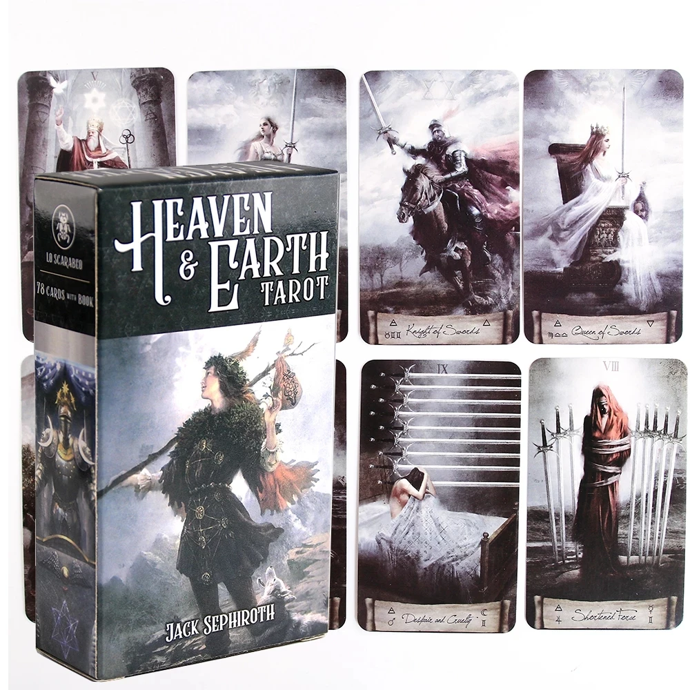 

Heaven Earth Tarot Kit Cards 78 New Tarot Cards For Beginners With Guidebook Card Game Board Game Exquisite Easy Tarot