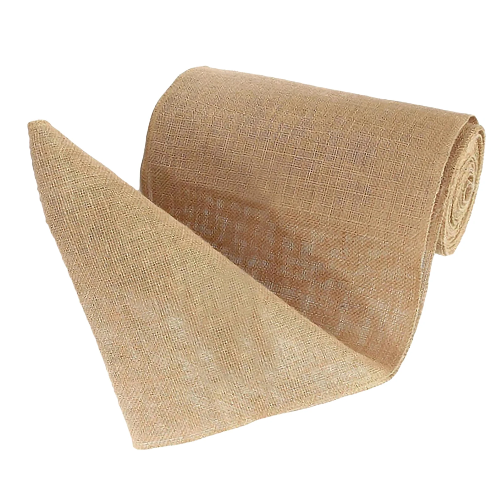 

Natural 10yds Jute Ribbon Roll Woven Party Decorative Fabric Arts Home Decor