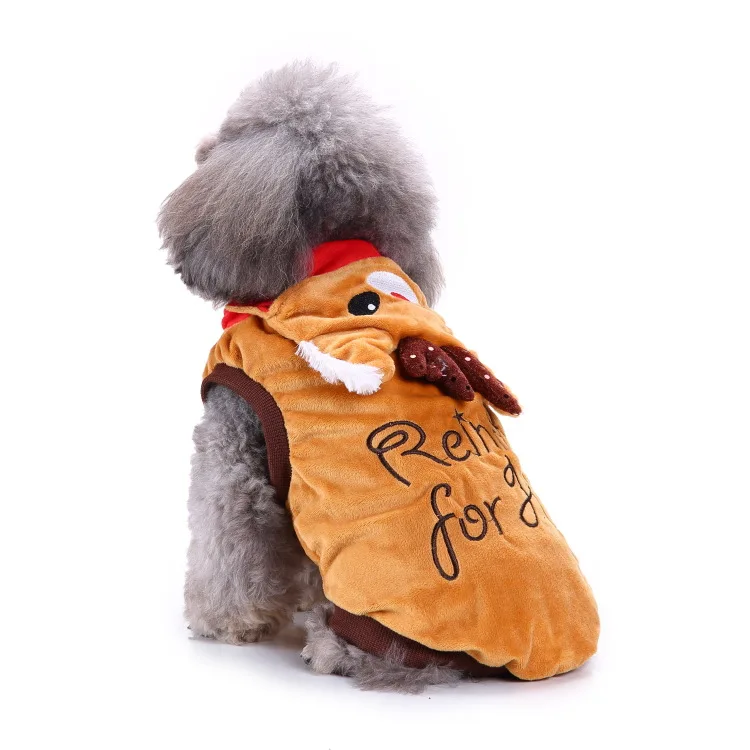 Трансграничной одежда с принтом в виде собак Рождественская Одежда для животных