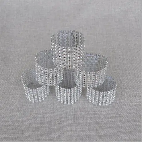 Дешевая пластиковая Алмазная упаковка для салфеток серебряного цвета 20 шт./лот