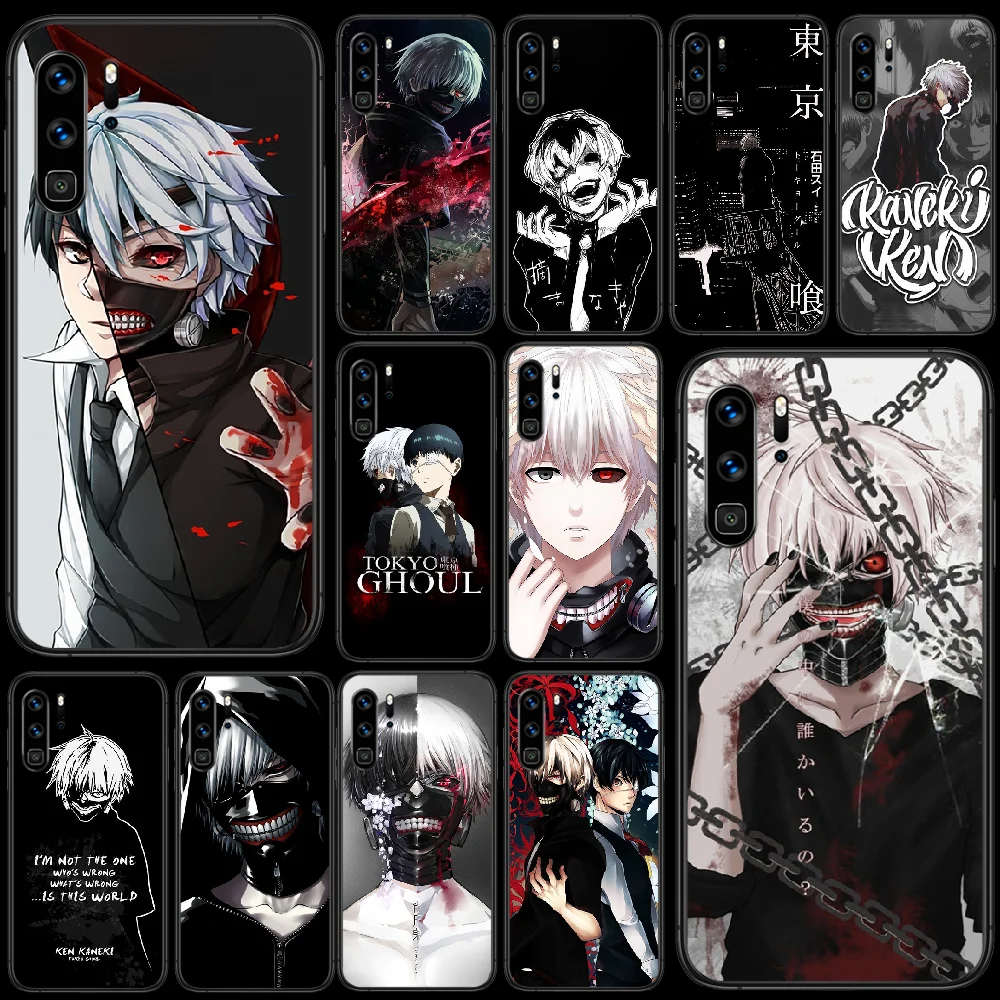 Чехол для телефона с аниме Kaneki Ken HUAWEI P 10 20 30 40 Lite Pro Smart Plus Z 2019 Nova 5T 7i black Coque 3D