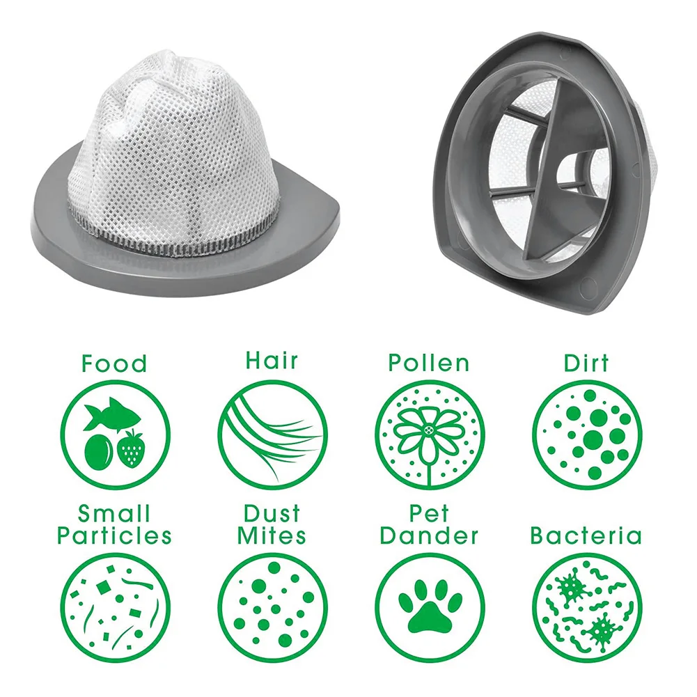 

6PCS Vacuum Filter Lightweight Vacuum Replacement Washable Filter Dust Cleaner Accessories Replace New One Every 2-3 Months