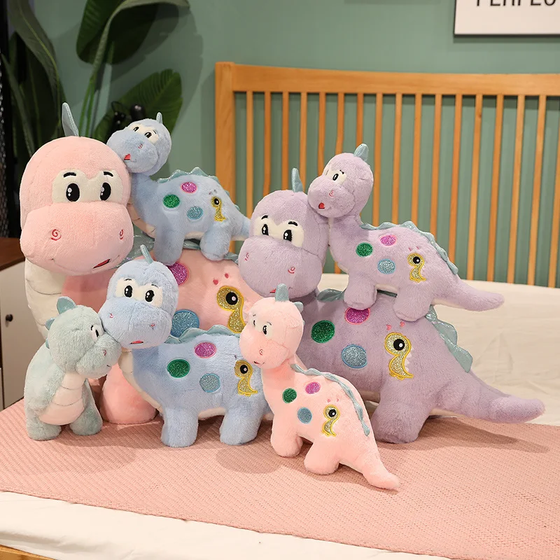 

Лидер продаж, супер милая забавная плюшевая игрушка динозавр, милая плюшевая игрушка-дракон, детская подушка для девочек, Подушка для спины,...