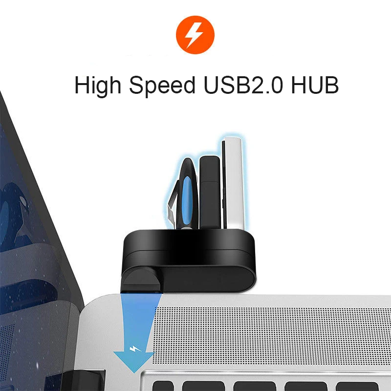 Usb хаб BKSCY 2 0 несколько 4 порта для настольного ПК MacBook Pro USB разветвитель Порт