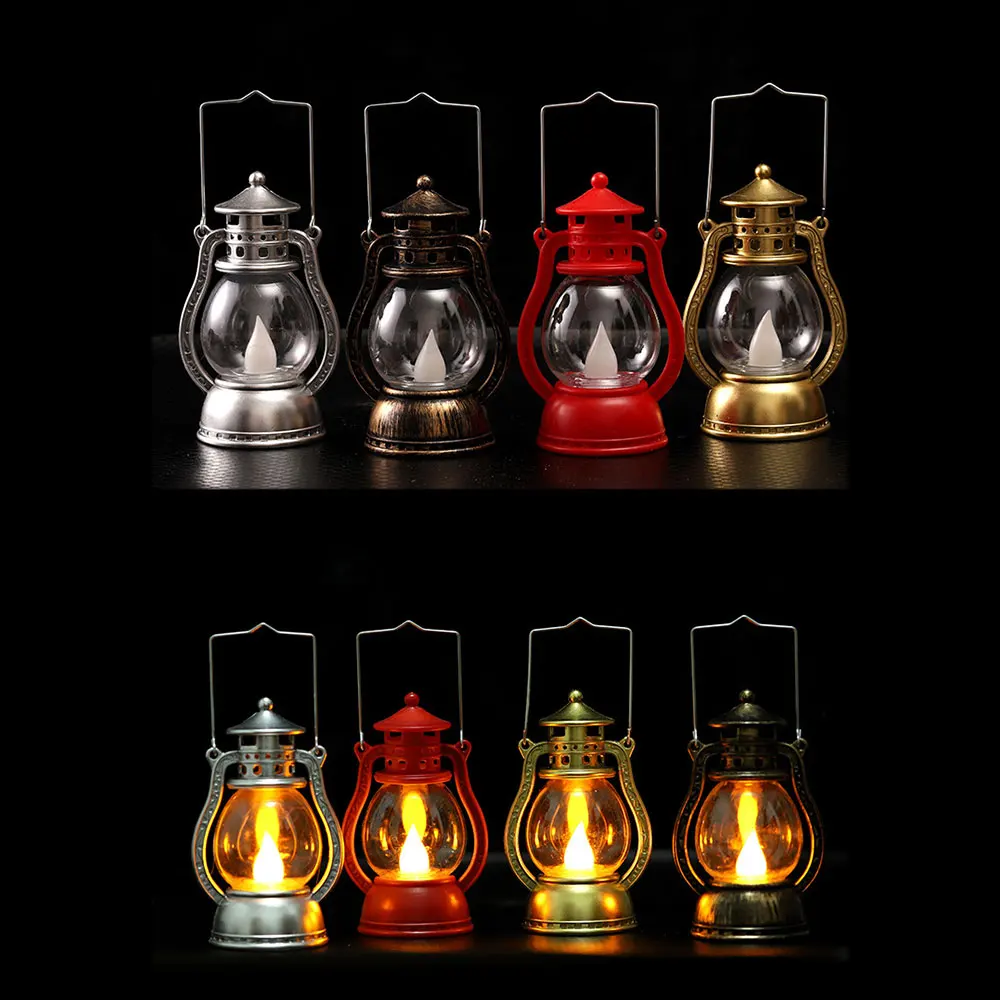 Новый год светодиодный фонарь портативный светильник беспламенный подвесной с