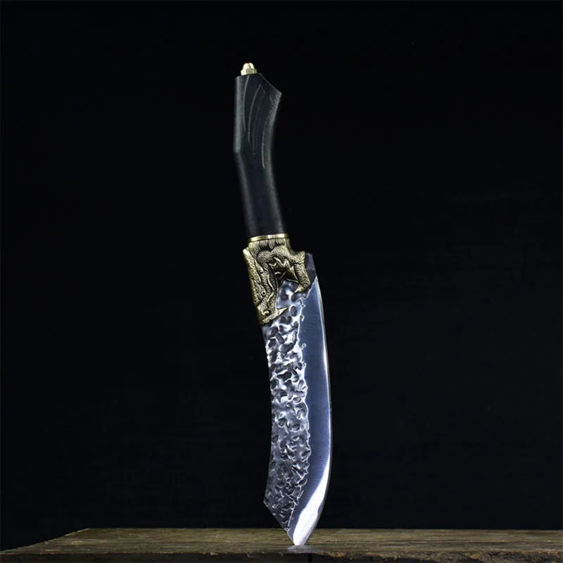 Кухонный нож шеф повара Little Cook ручной работы с фиксированным лезвием китайский