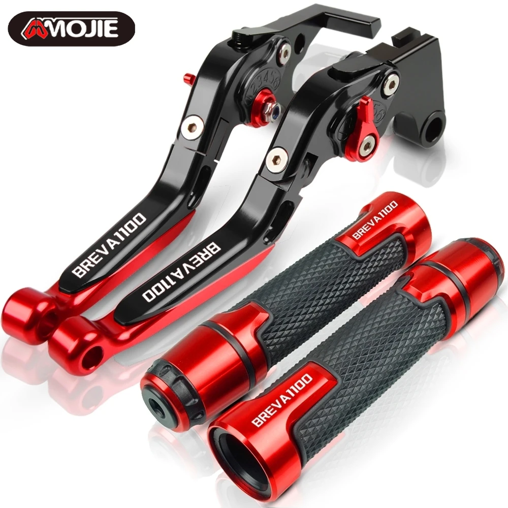 

For Moto BREVA 1100 2006 2007 2008 2009 2010 2011 2012 Motorcycle Accessories Brake Clutch Levers and Handlebar Hand Grips ends