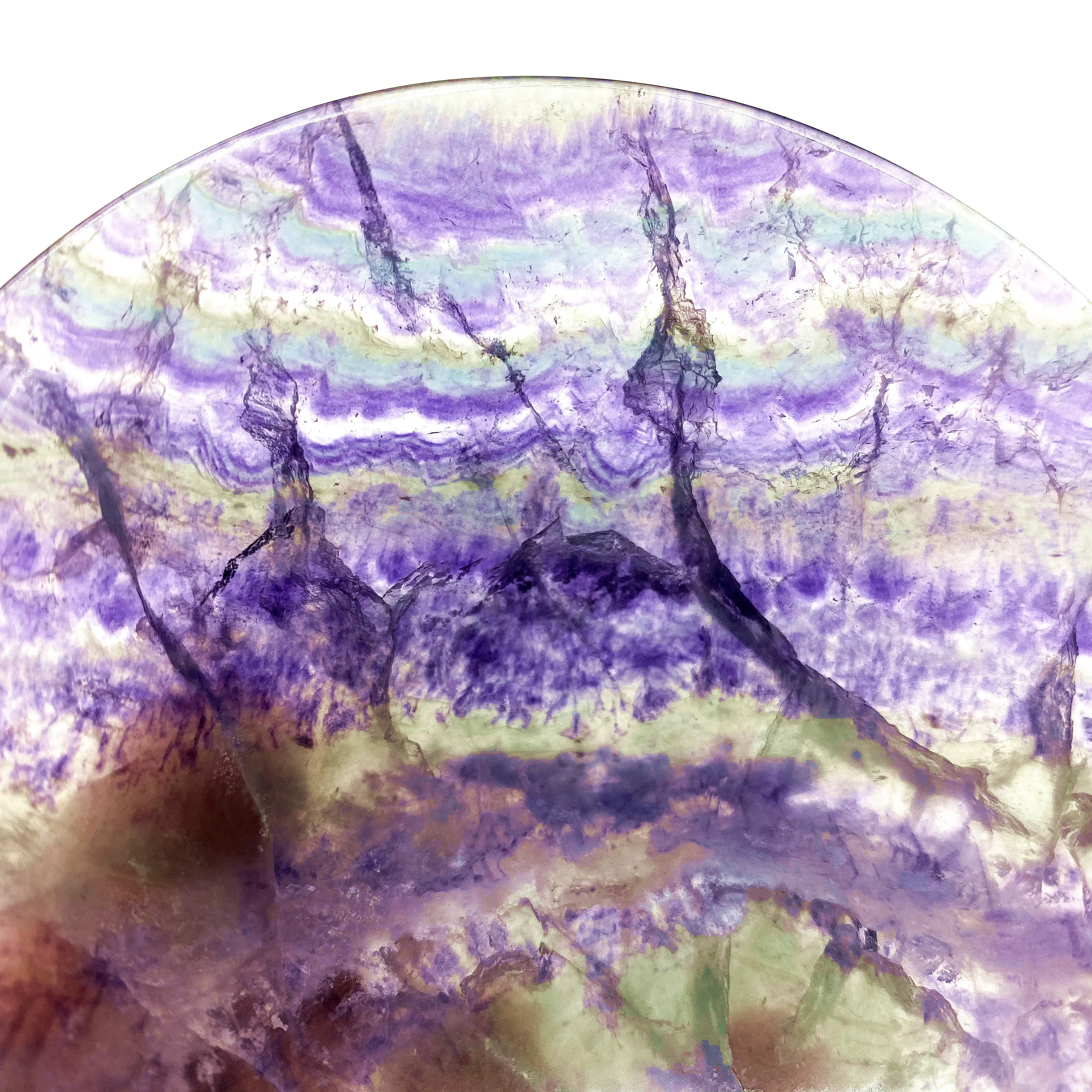 

Wholesale Natural Rainbow Fluorite Bowl Crystal Crafts Gemstone Bowls