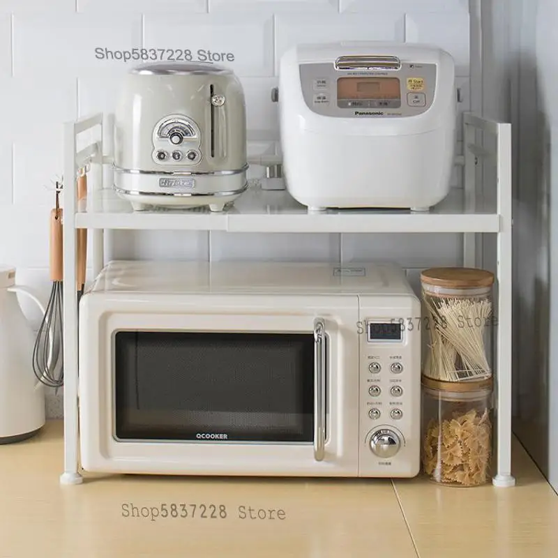 Выдвижной микроволновую печь стойки двойной духовой шкаф кухонной бытовой 2 слоя