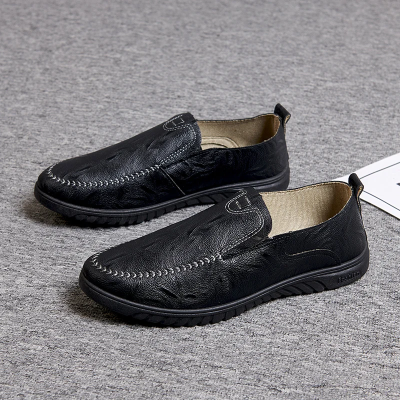 

Туфли мужские классические, дышащие холщовые лоферы, без застежки, плоская подошва, Повседневная летняя обувь