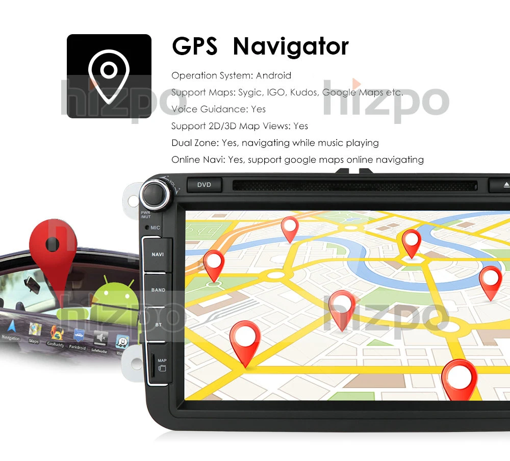 OctaCore двойной 2Din Android10.0 автомобильный dvd плеер радио для VW passat b6 b5 cc skoda octavia 2 Polo Golf 5