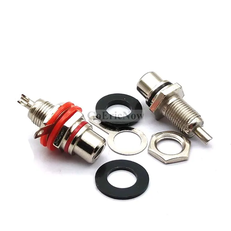 1 компл. сплав RCA Hi-Fi позолоченный гнездовой разъем шасси панели PCB адаптер |