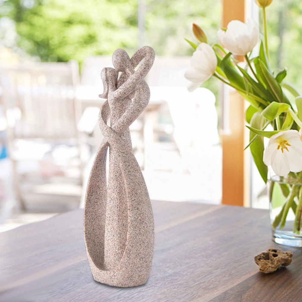 Песчаник целование любовника статуэтки Свадебные украшения юбилейные сувениры