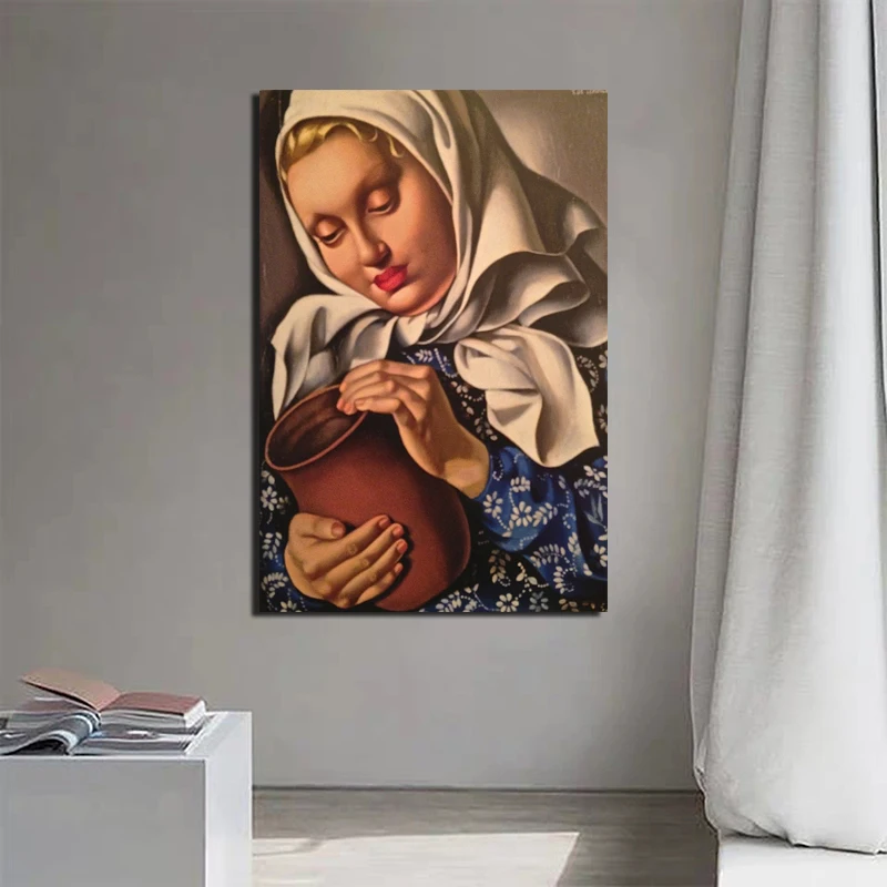 Poster Vintage Tamara de Lempicka Canvas Painting Prints Living Room Home Decoration Modern Wall Art Oil Picture | Дом и сад