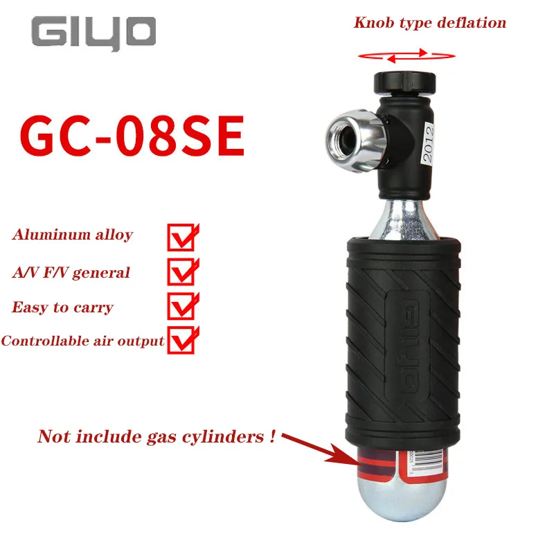 Велосипедные насосы GIYO CO2 Schrader Presta алюминиевая трубка для шин мини-насос горных
