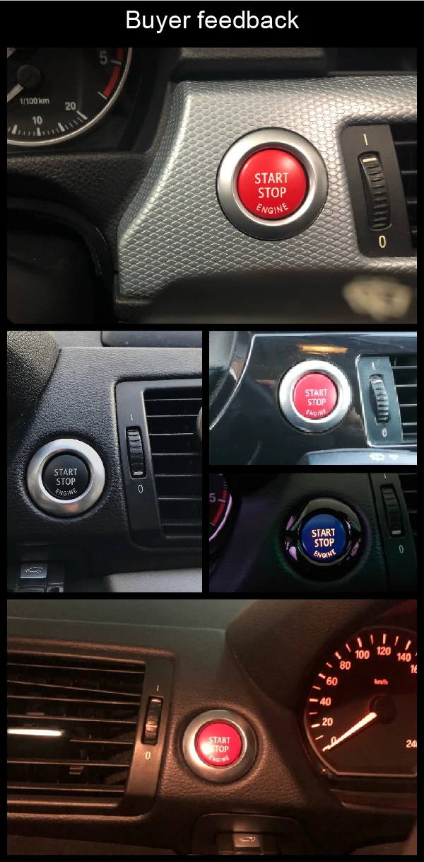 Кнопка переключателя включения и остановки двигателя автомобиля сменная КРЫШКА