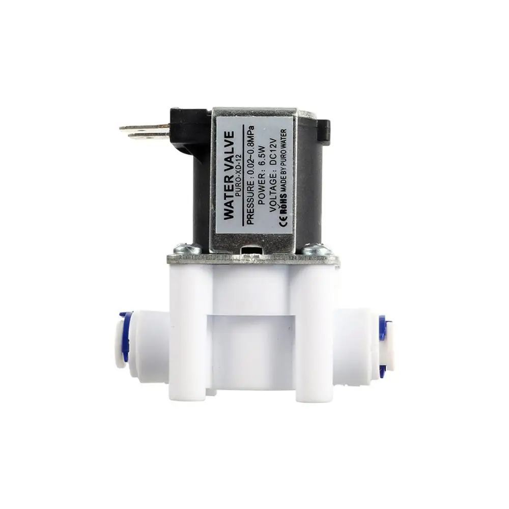 NC 1/4 " Quick Access Electromagnetic Valve DC 12V 24V Water Air Inlet Flow Switch Purifier Washing Machine Dispenser | Обустройство