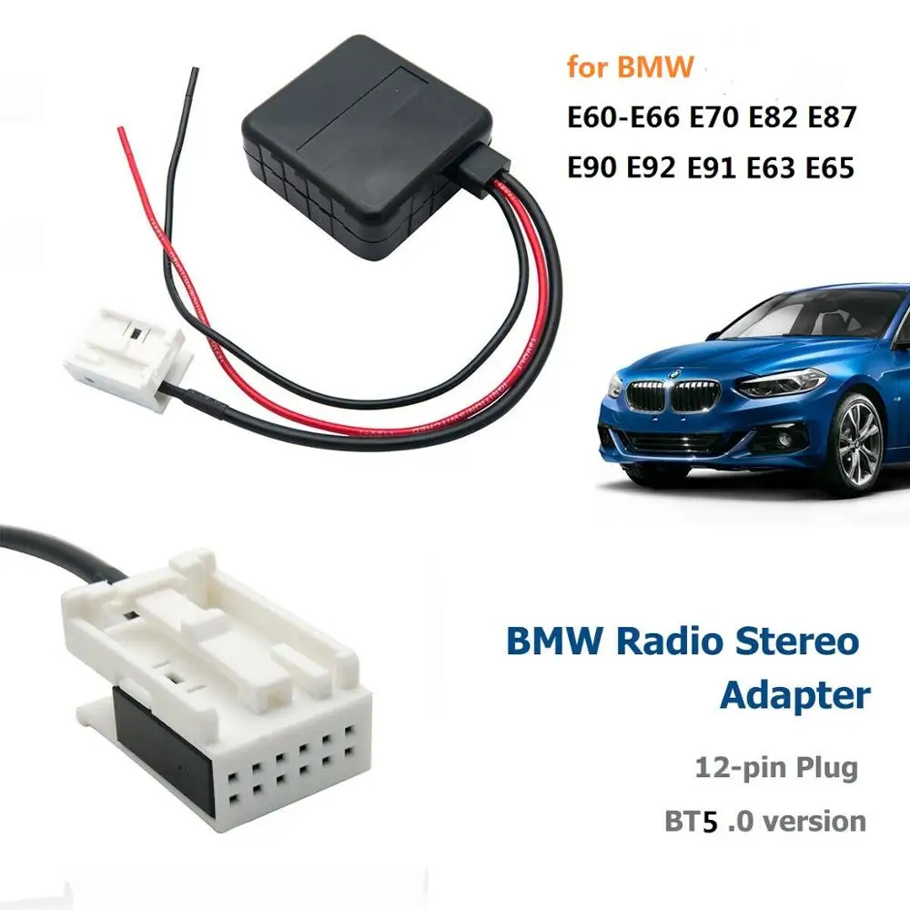 12V автомобильный bluetooth 5 0 модуль подключения к разъему AUX адаптер аудио Радио
