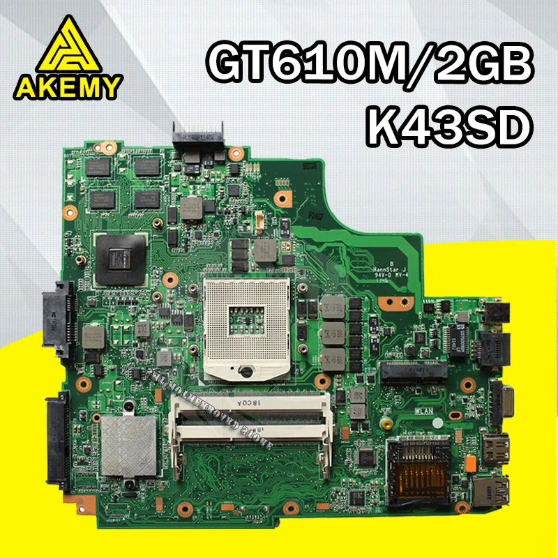 K43SD материнская плата REV: 4,1 GT610M 2 ГБ для ASUS K43SD K43E A43E материнская плата для ноутбука K43SD материнская плата K43SD тест материнской платы ОК