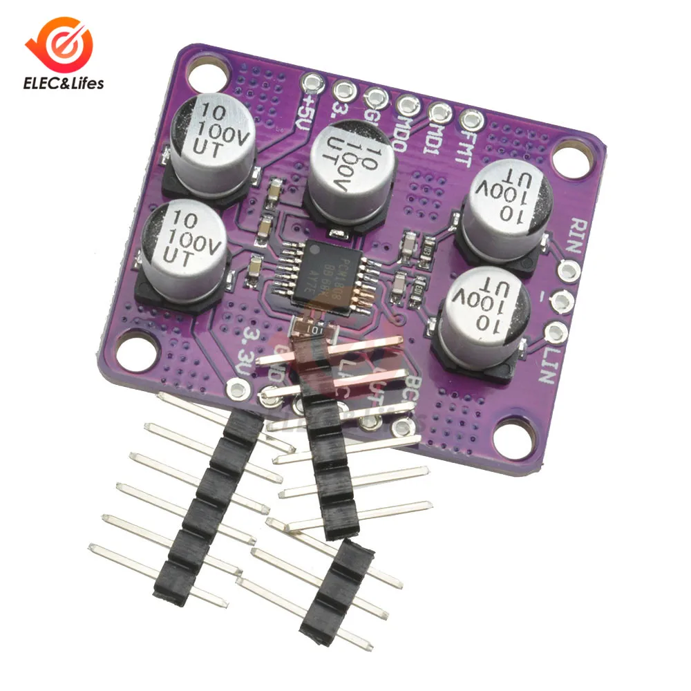 PCM1808 105dB SNR PCM аудио интерфейс стерео ADC Одноконтурный аналоговый вход декодер 24bit