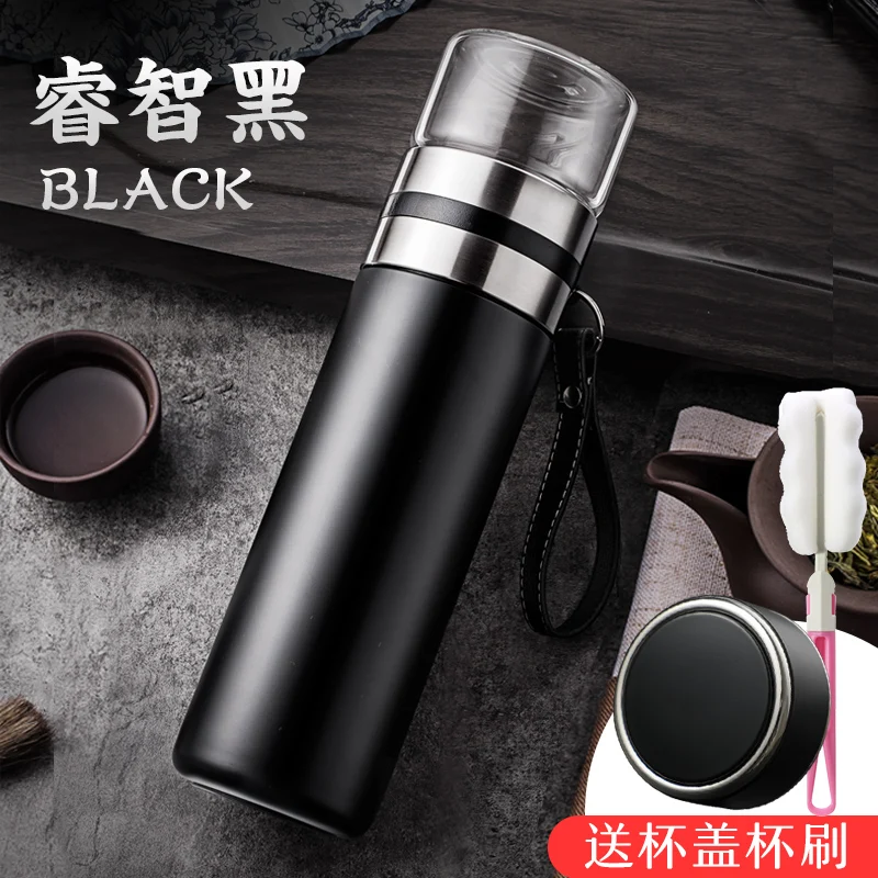

Portable Stainless Steel Thermos Cup with Lid Outdoor Travel Creative Thermos Cute Garrafa Termica Inox Water Bottle BD50VF