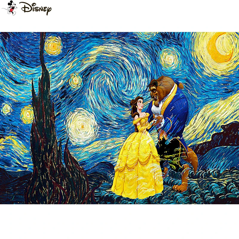 

Алмазная вышивка Disney 5D, набор для рукоделия «мультяшная красавица», живопись «сделай сам», вышивка крестиком, украшение для дома, подарок ...