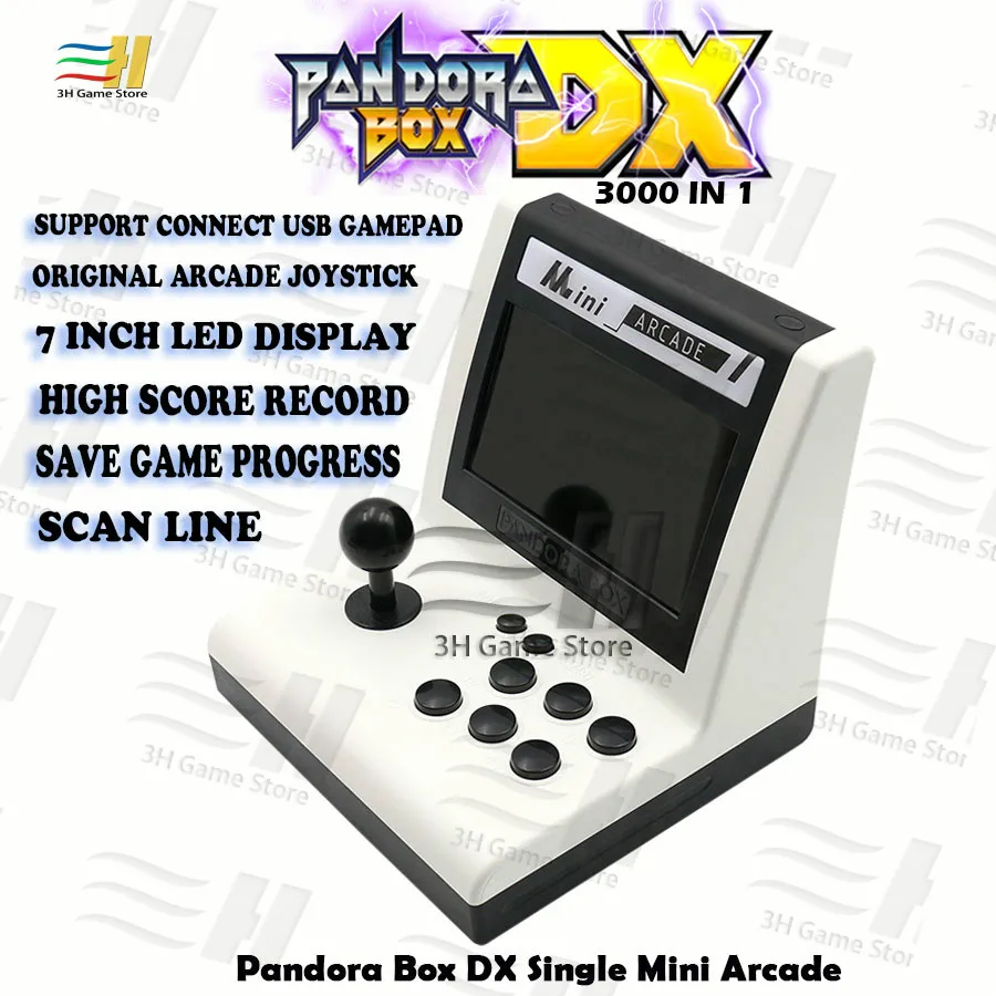 Pandora Box DX Одиночная мини аркада встроенная 3000 в 1 есть 3d аркадная игра можно
