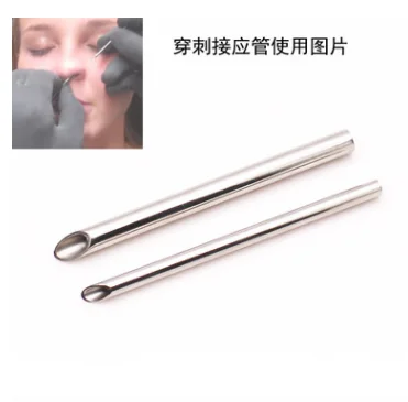 Приемник для пирсинга из нержавеющей стали ювелирный приемник с иглой держатель