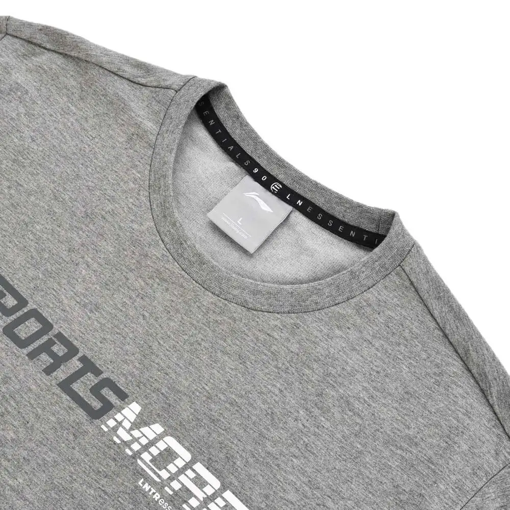 Мужской тренировочный свитер Li-Ning стандартный спортивный из 82% хлопка 15%