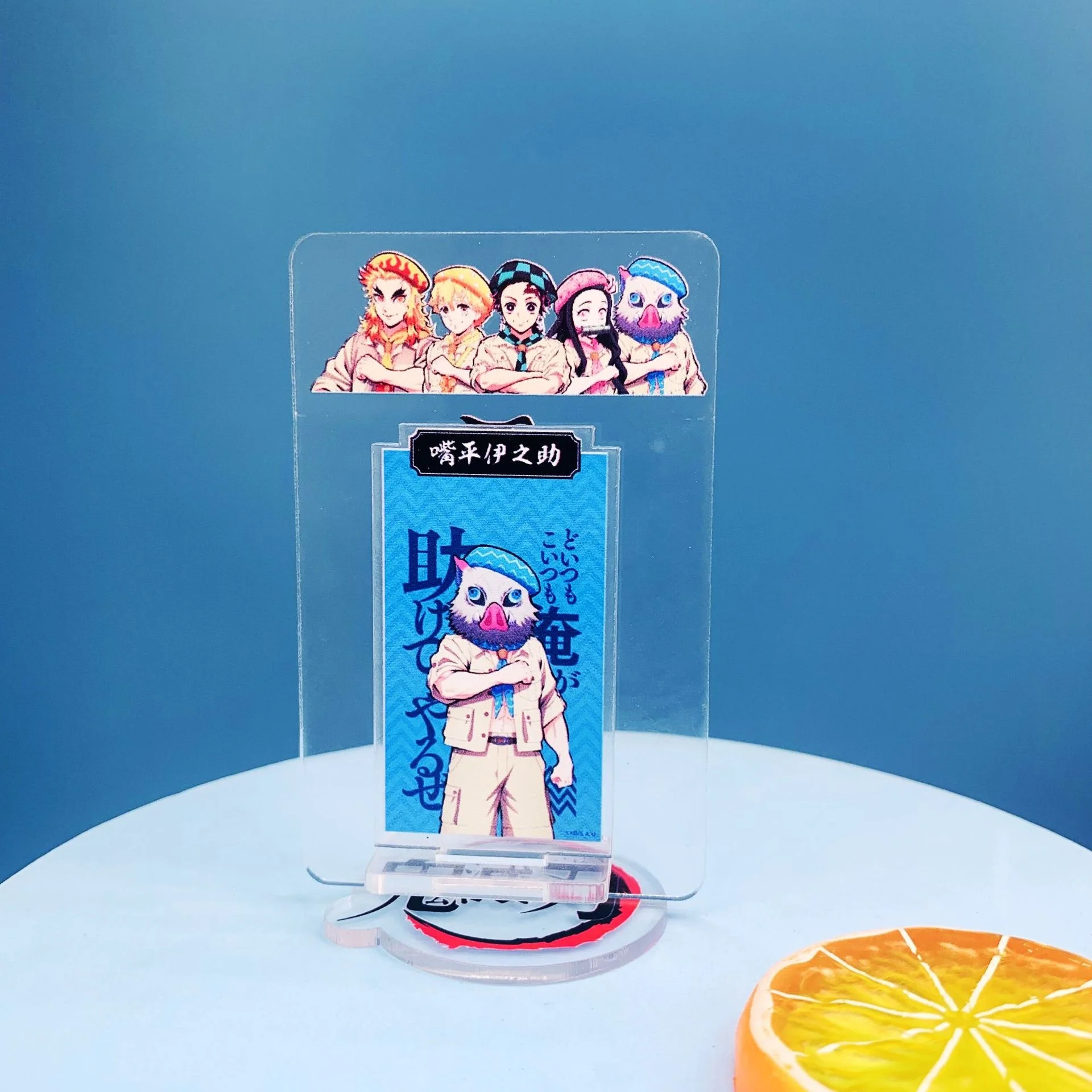 

Anime Demon Killer Kimetsu No Yaiba Cosplay Acrylic Frame Doll Model Toy Creative Stand Desktop Decoration Decoration 2021