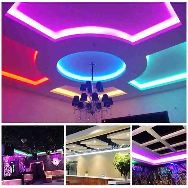 

5m LED Neon Light Unilateral EL Wire Rope Ribbon Rope Tube Light Party Atmosphere Decoration Lights Car Decoration Props