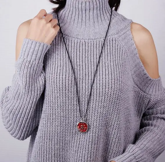 Ladies Necklace Pomegranate Pendant Long First Love Fruit Sweater Chain jewelry necklace | Украшения и аксессуары