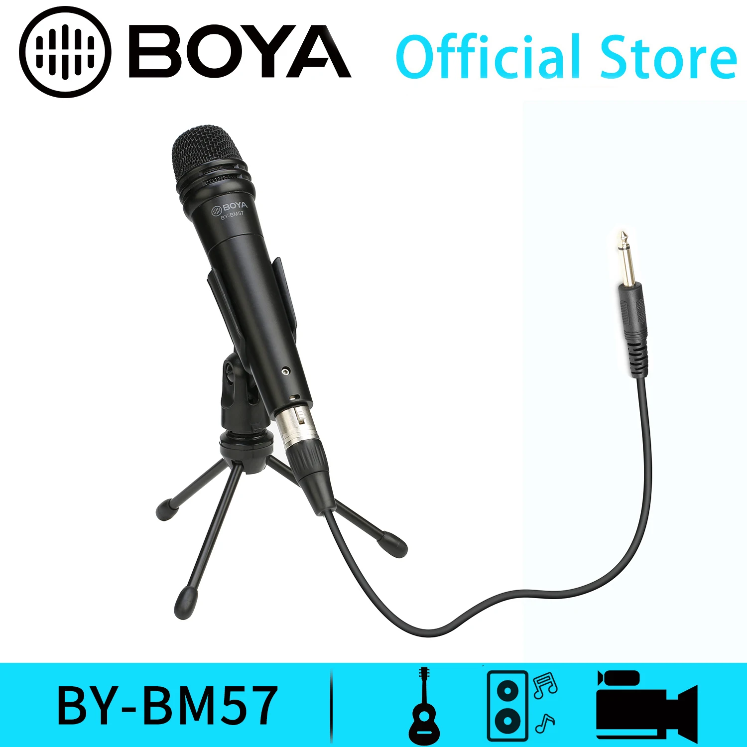 BOYA BY-BM57 кардиоидный динамический микрофон для записи голоса мероприятий