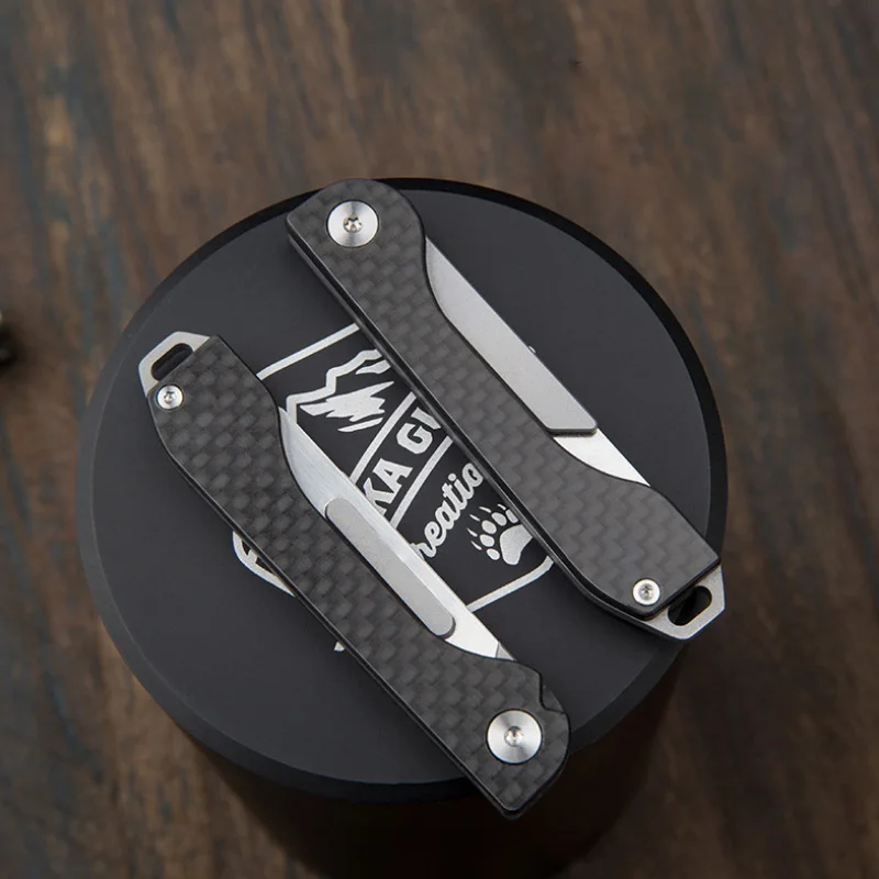 Мини Сменное Лезвие Карманные ножи нож для фруктов EDC из нержавеющей стали на