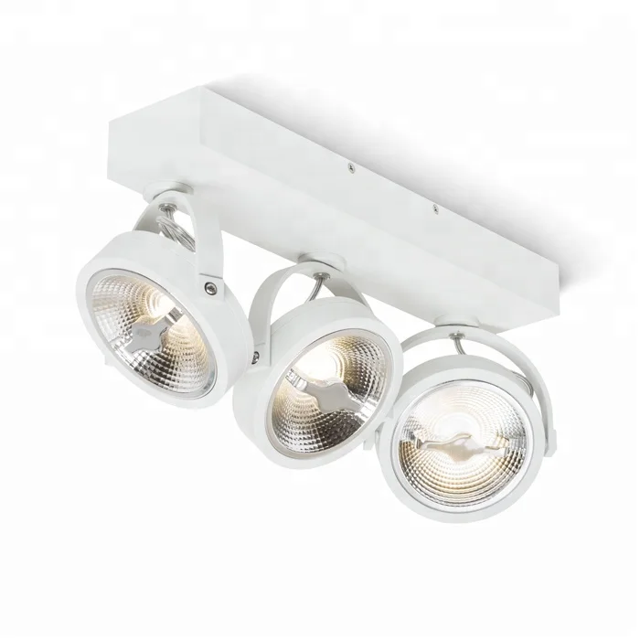 

LED AR111 QR111 Surface Mounted Downlight Ceiling Light Wall Light 2700K 15W Triac Dimmable Double Lights