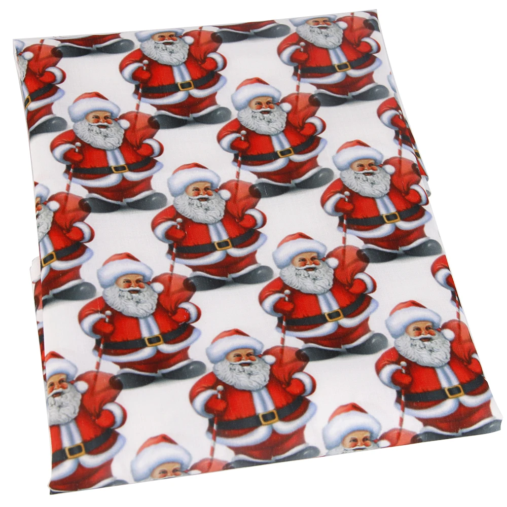 50*145 см Рождество 100% хлопок напечатанная ткань Швейные стеганые ткани для