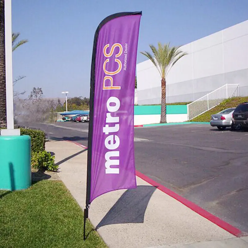 Индивидуальный флаг пляжный с перьями Графический Печатный Баннер на заказ