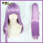 Fate BB Byibyi фиолетовый парик для косплея 120 см длинные прямые волосы дополнительно CCC черное пальто для девочек и взрослых Ролевая игра