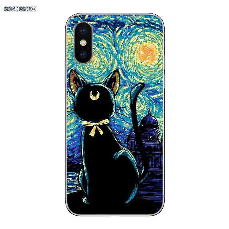 Для huawei P Smart 2019 G7 G8 P7 P8 P10 Plus P20 P30 Pro P9 Lite Mini 2017 Sailor Moon Lune Cat мультяшный силиконовый