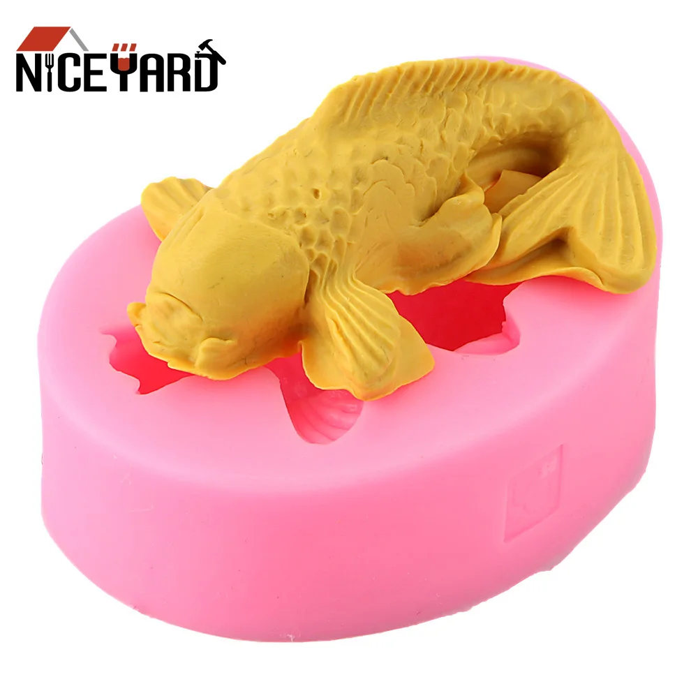 Силиконовая форма NICEYARD инструмент для выпечки 3D рыбы карпа сделай сам шоколада
