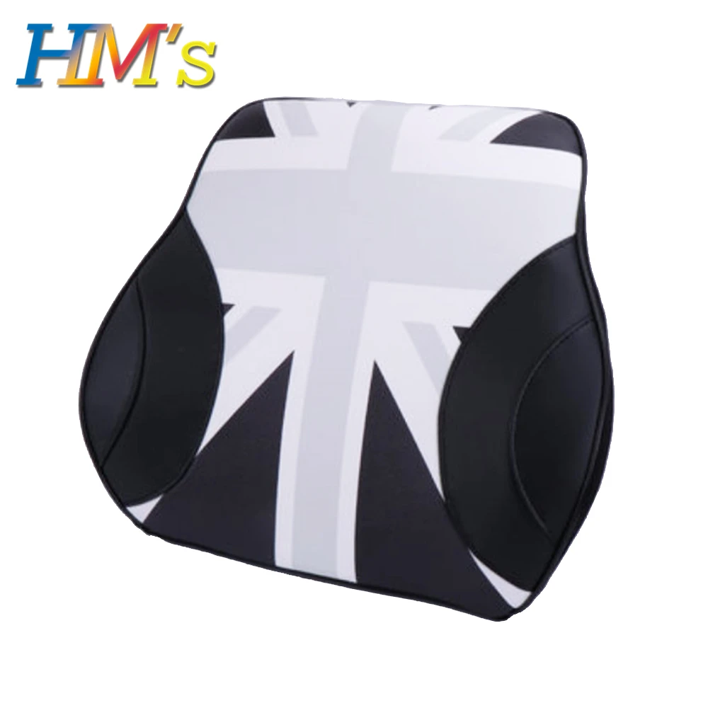 Lumbar Grey Jack Пены памяти для поясницы и шеи подушки сиденья подушки для Mini Countryman R60 F60 для Mini Cooper R56 F56 F55 F60 F54 R55 автомобильные аксессуары - Название цвета: Lumbar Grey Jack