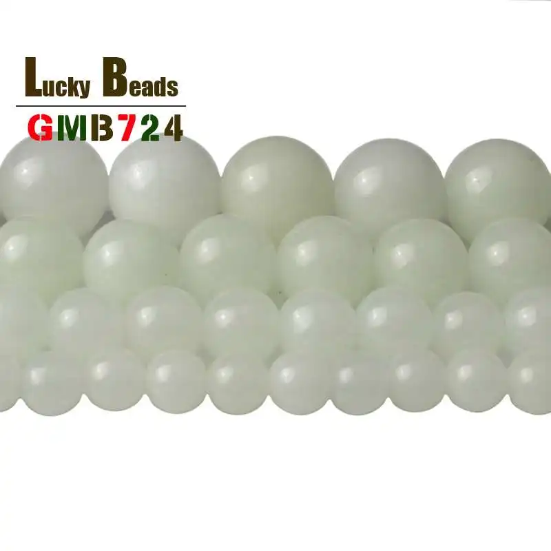 Бусины из натурального камня круглые синие светящиеся бусины россыпью для