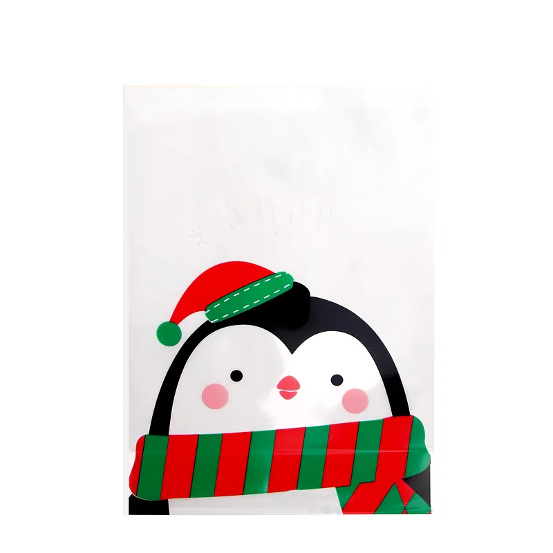 10 шт мультфильм Рождество Санта упаковка для конфет и печенья сладостей