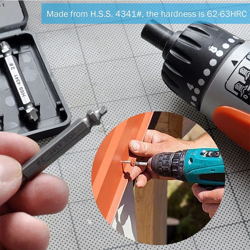 5 шт. отвертка экстрактор отвертка набор винт от HSS4341-silver