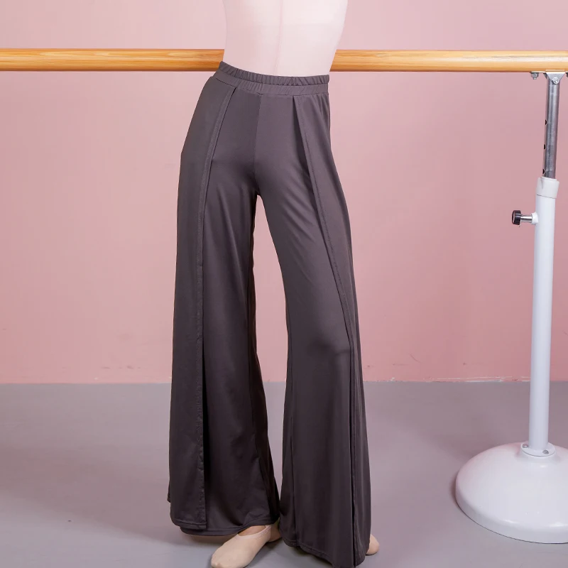 

2021 New Soft Classical Dance Pants For Adult Lyrical Dance Costume Dancer Outfit Fairy Practice Wear Designer Clothes 2 Colors