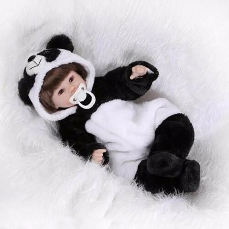 

For 16-18" Reborn Baby Handmade Panda Animal Pajamas Reborn Baby Clothes Lovely Gift Not Included Doll